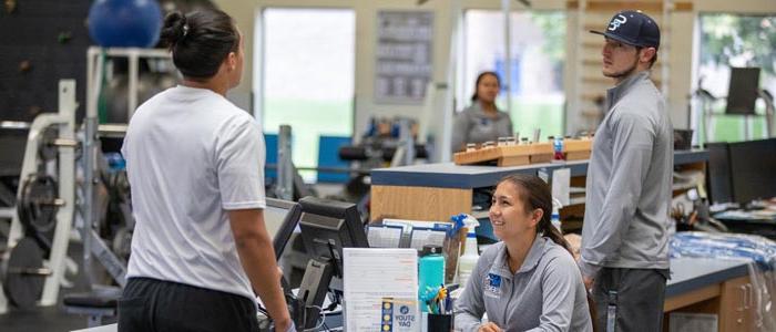 Students in Fitness Center